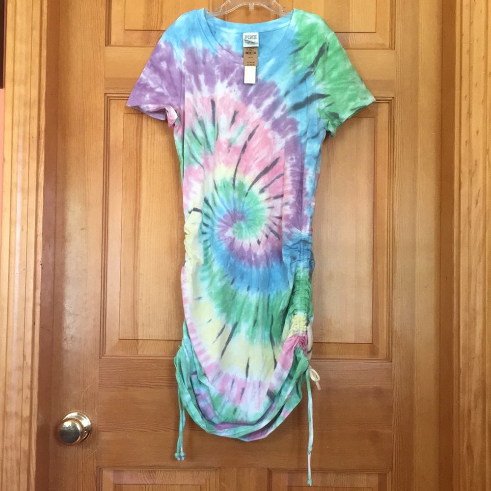 PINK by Victoria Secret tie dye t-shirt dress in size medium